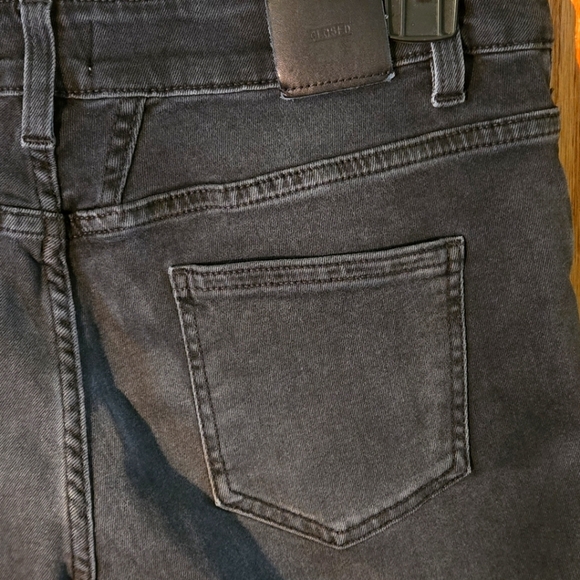 Closed Baker Long Black Straight Leg Denim Jeans Classic Fit Women size 28 - Picture 7 of 16